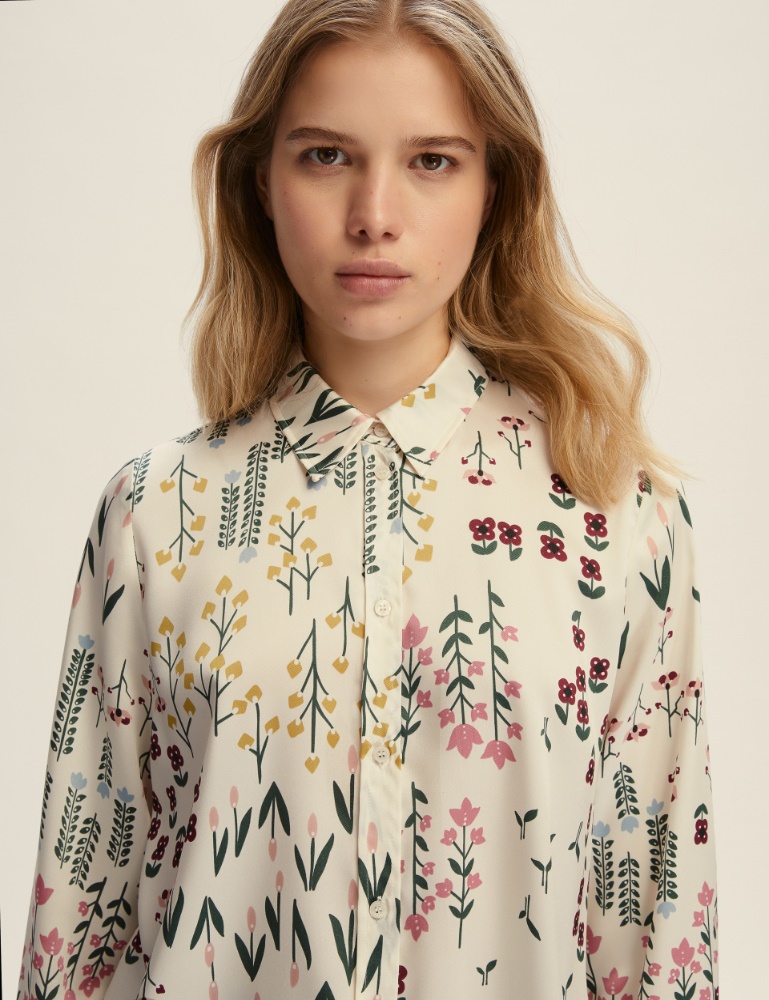 Semi-fitted twill shirt - Emme - 4