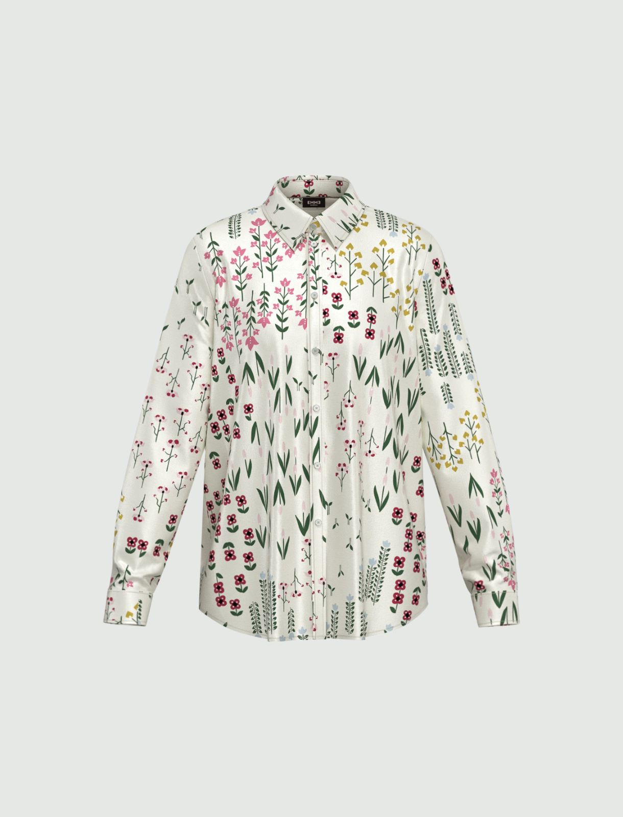 Camicia semi aderente in twill - BIANCO LANA - Emme - 5