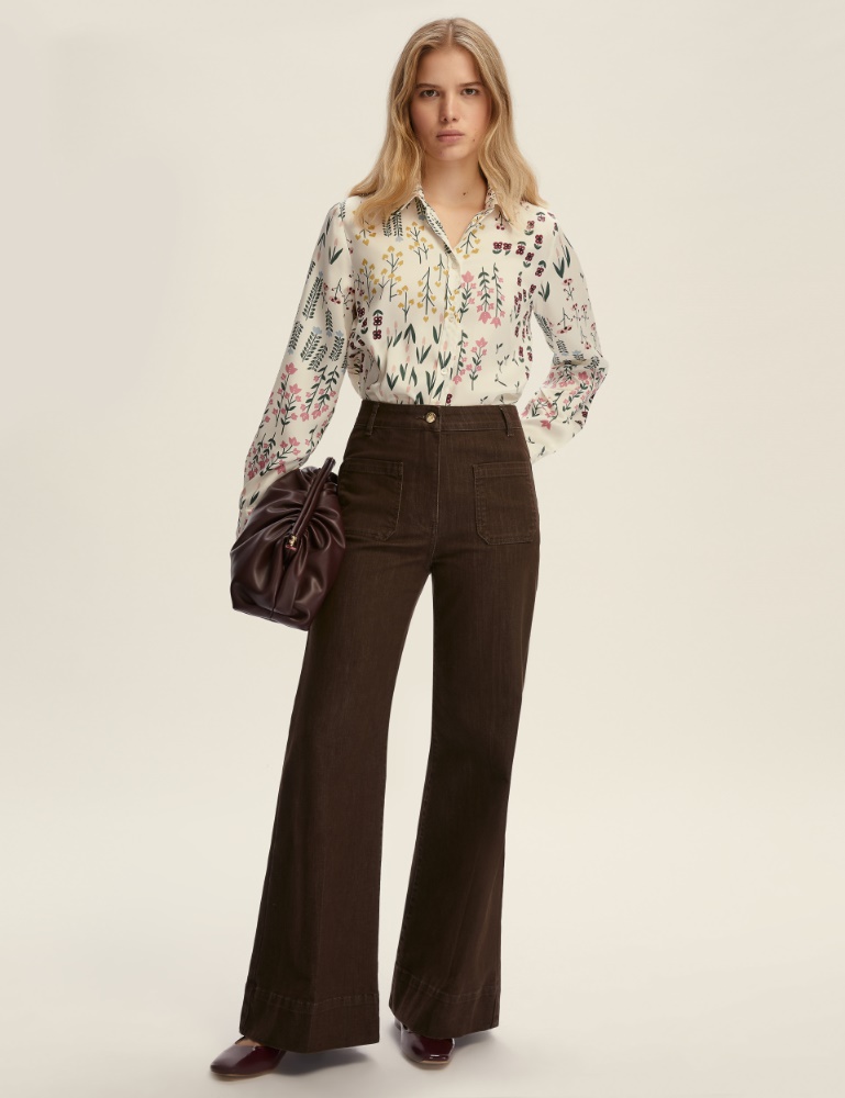 Semi-fitted twill shirt - Emme - 2