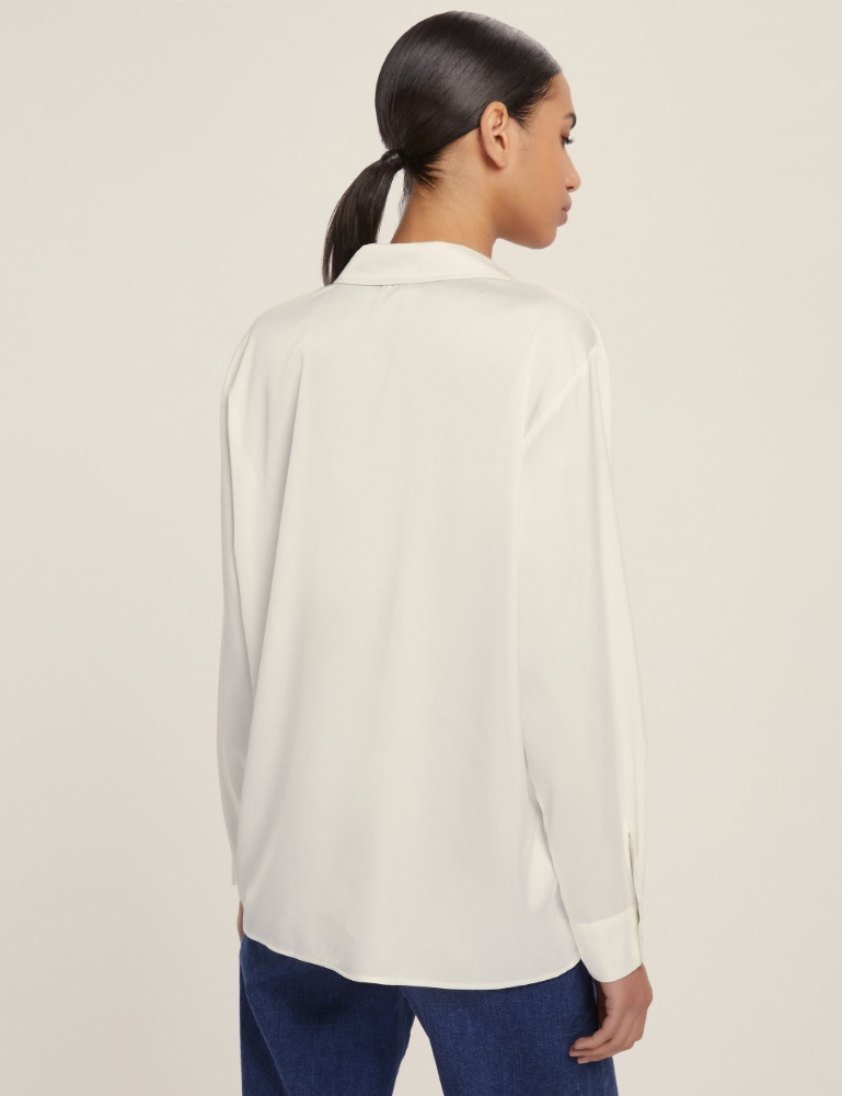 Camicia dritta in raso leggero - Emme - 4
