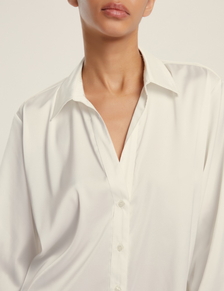 Camicia dritta in raso leggero - Emme - 2