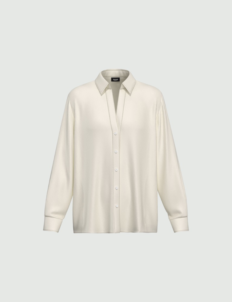 Camicia dritta in raso leggero - Emme - 5