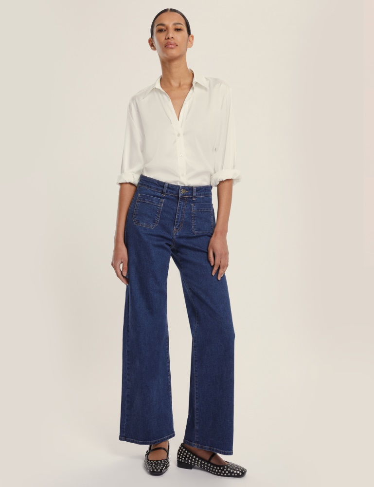 Camicia dritta in raso leggero - Emme - 3