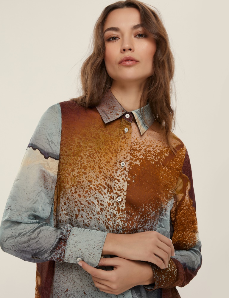 Camicia in raso stampato - Emme - 2