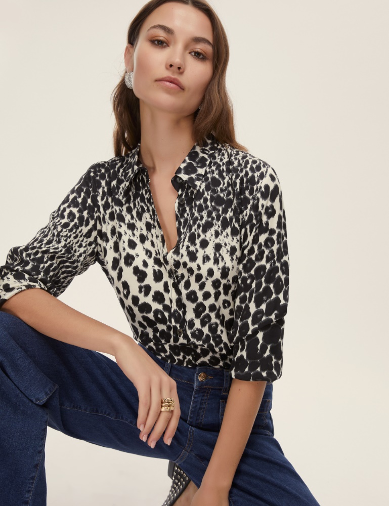Printed twill shirt - Emme