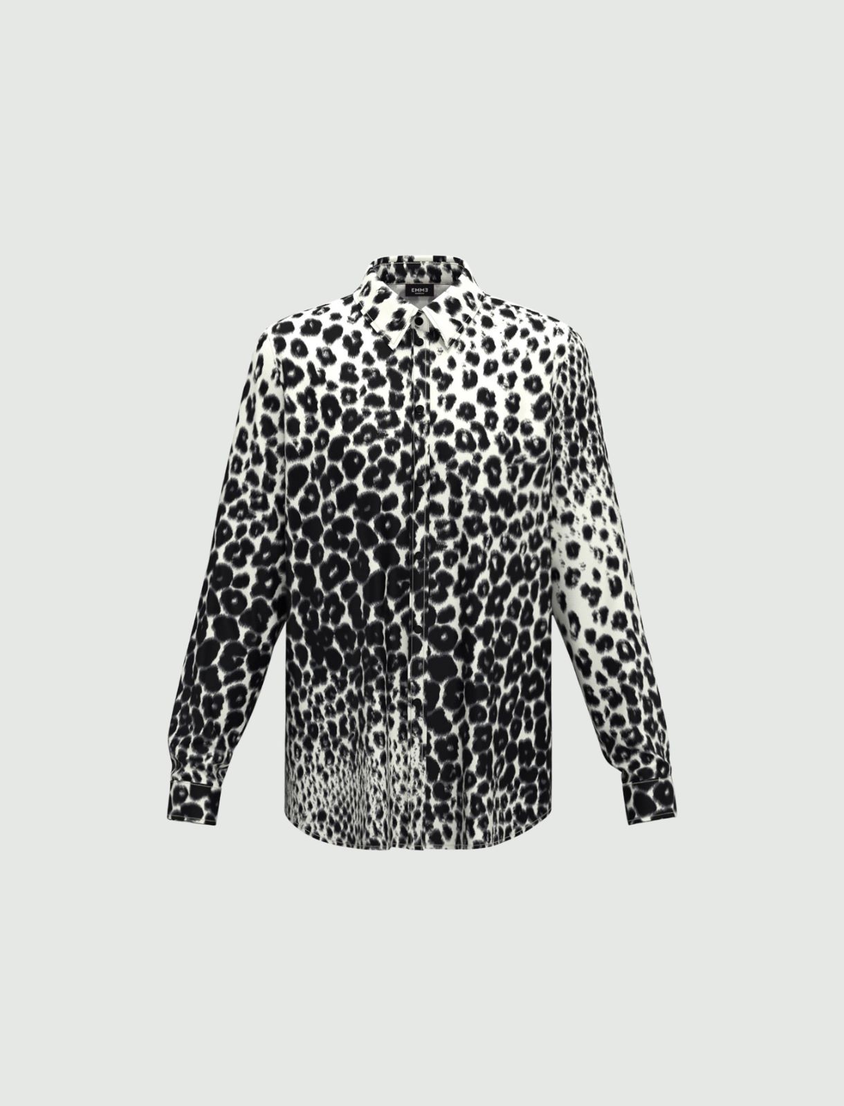 Printed twill shirt - BLACK - Emme - 5