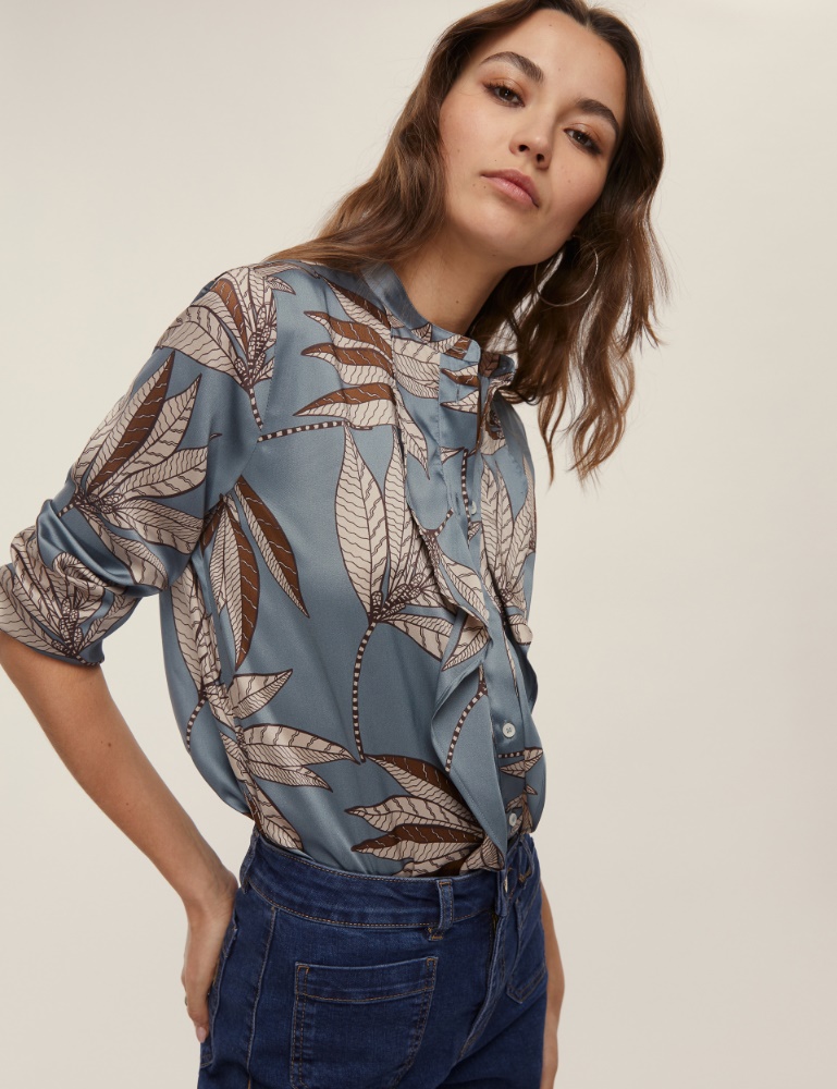Straight-fit printed shirt - Emme