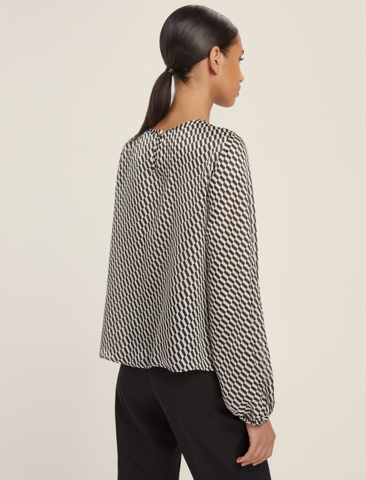 Ruched shirt - BLACK - Emme - 2
