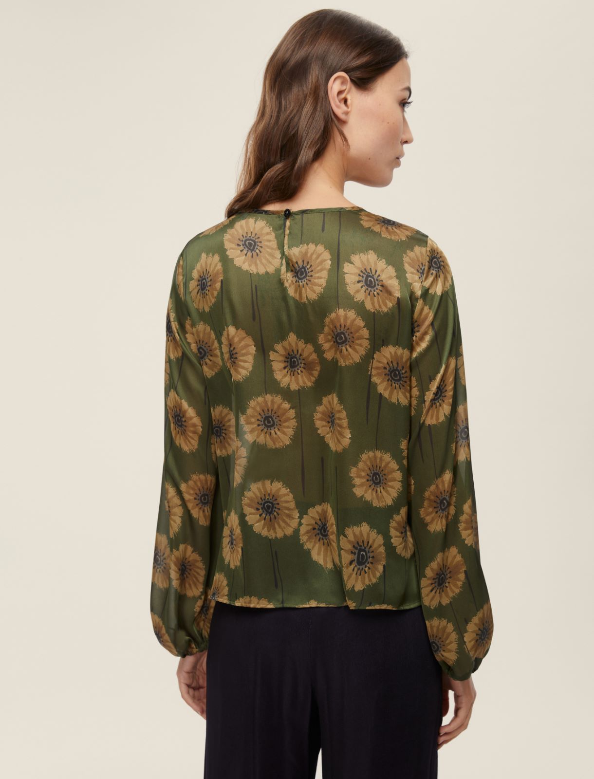 Ruched shirt - GREEN - Emme - 2
