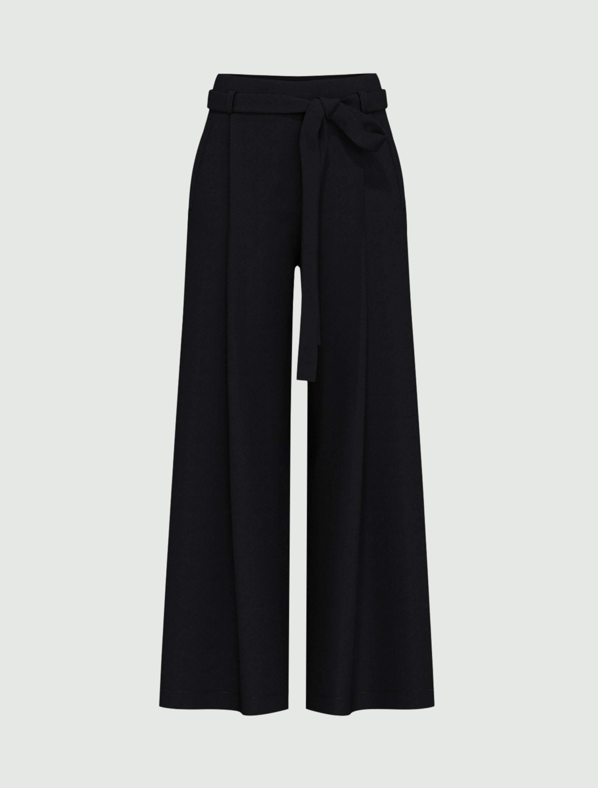Wide-fit crepe trousers - BLACK - Emme - 4