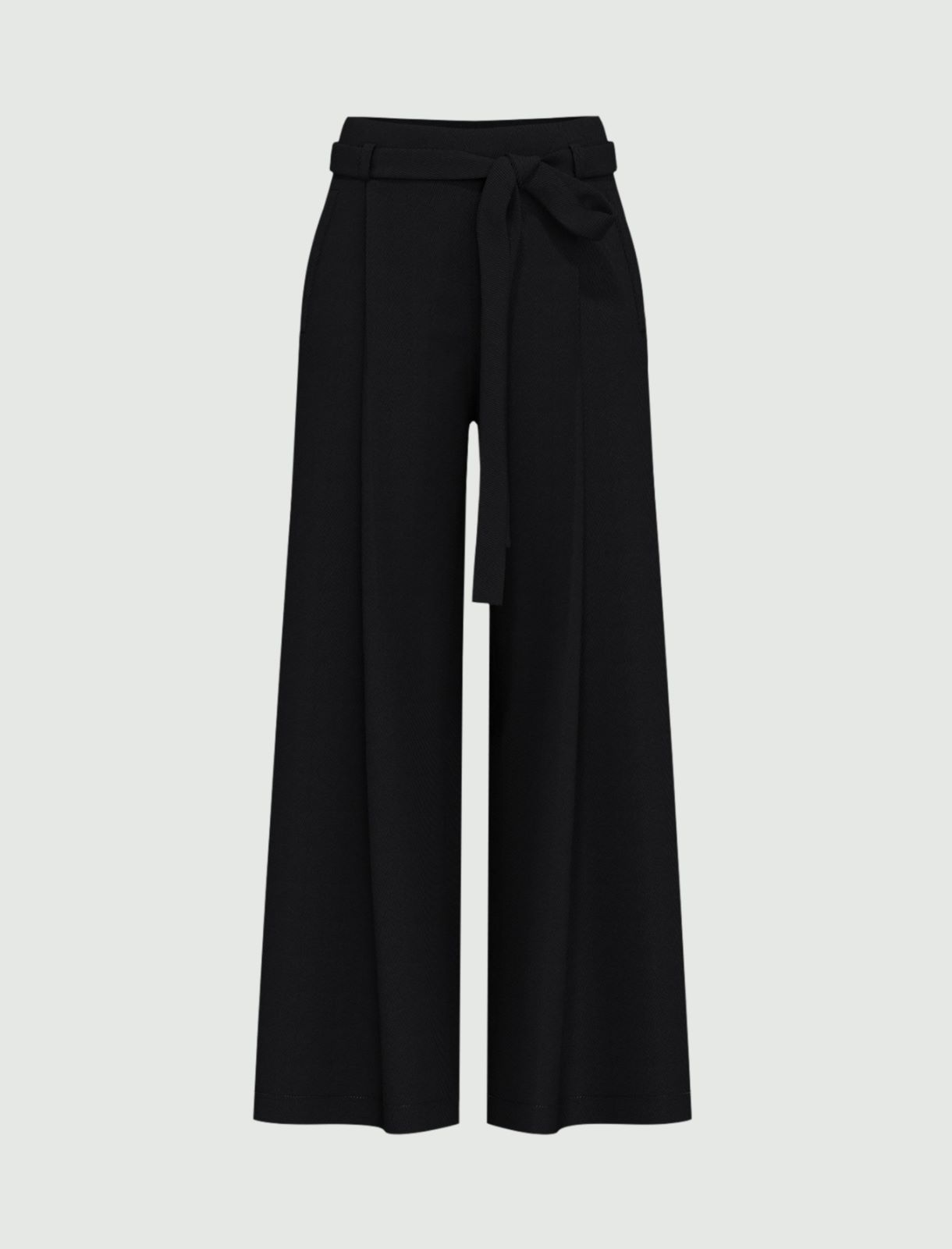 Wide-fit crepe trousers - BLACK - Emme - 4