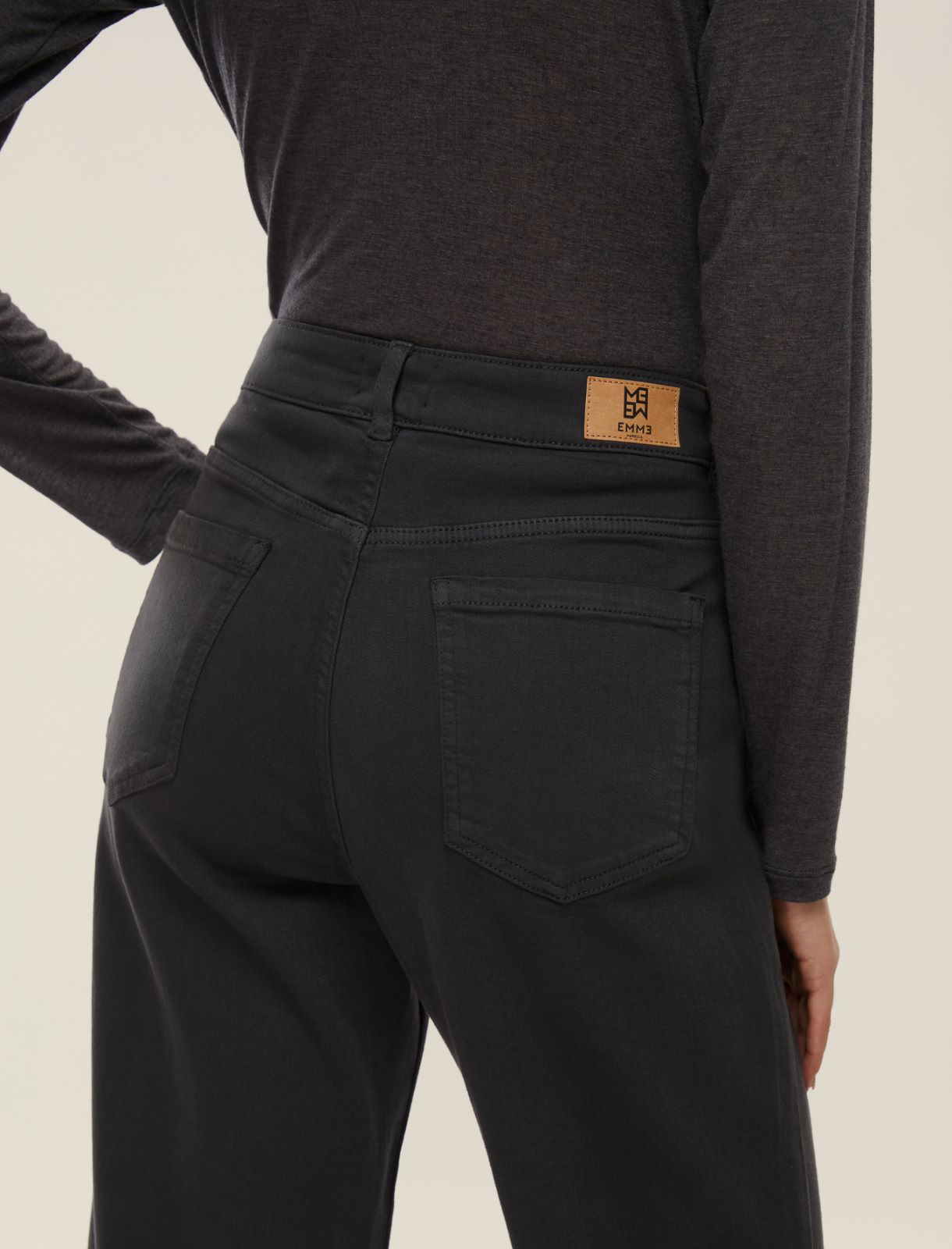 Pantalone 5 tasche dritto - ANTRACITE - Emme - 4