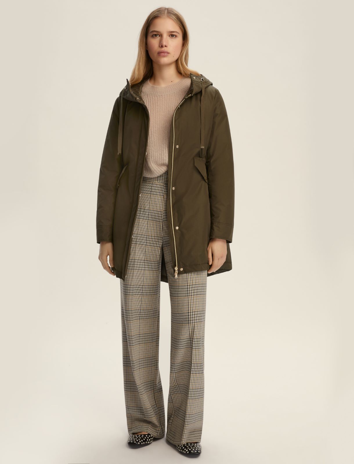 Double-belt trousers - GREEN - Emme