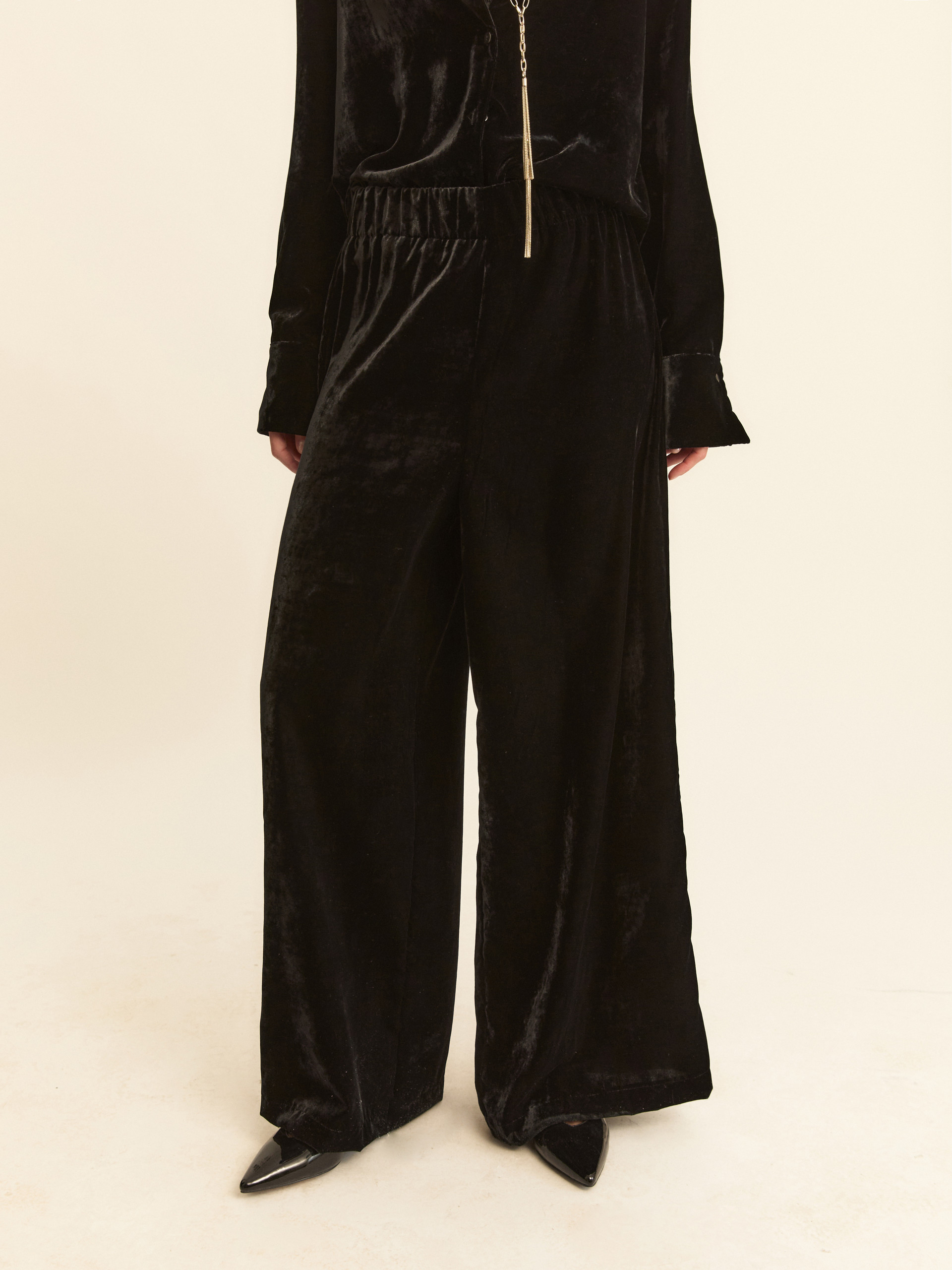 Velvet trousers - BLACK - Emme - 5