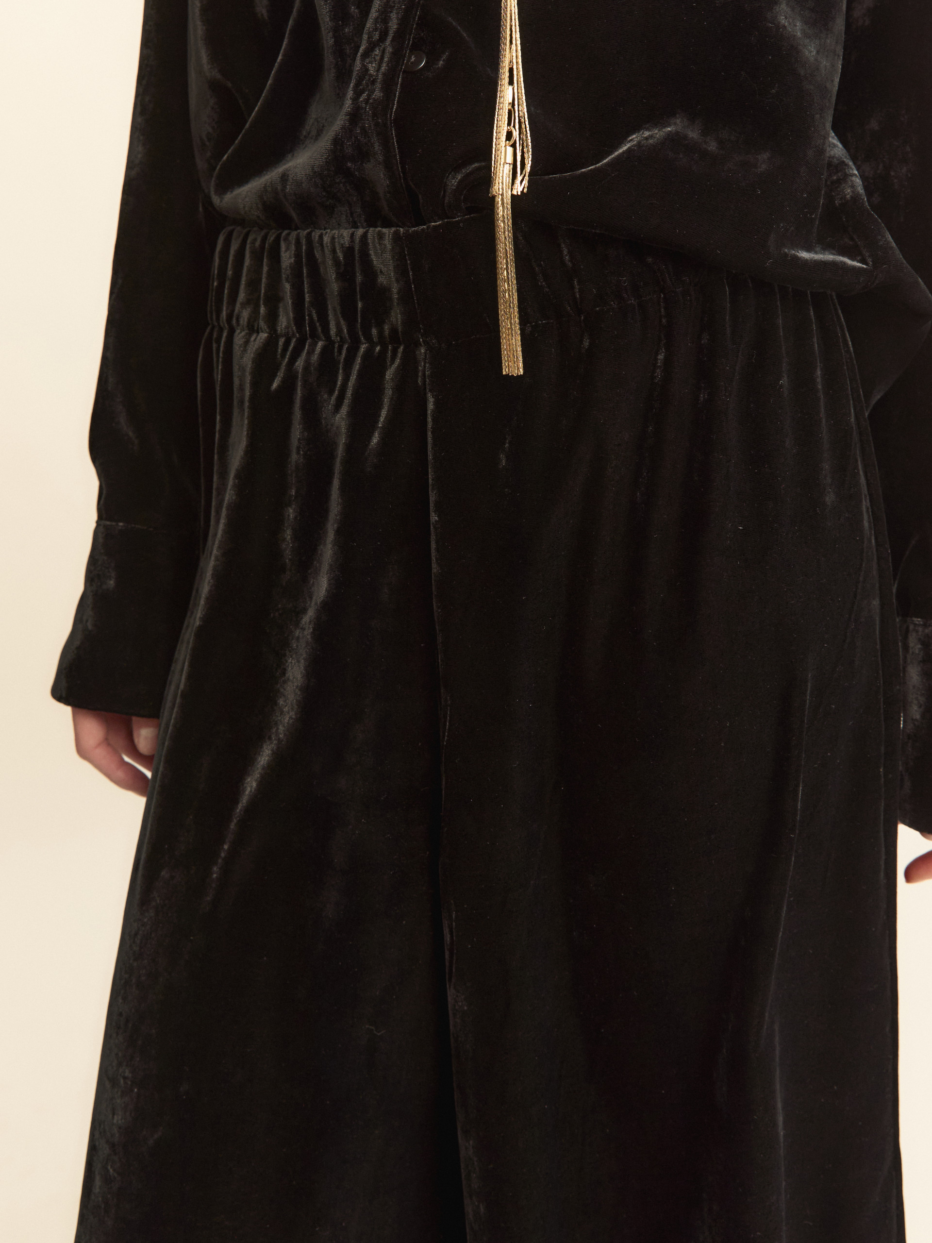 Velvet trousers - BLACK - Emme - 6