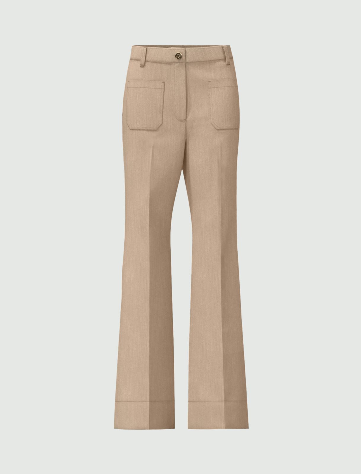 Pantalone slim flare - BIANCO SPORCO - Emme - 5
