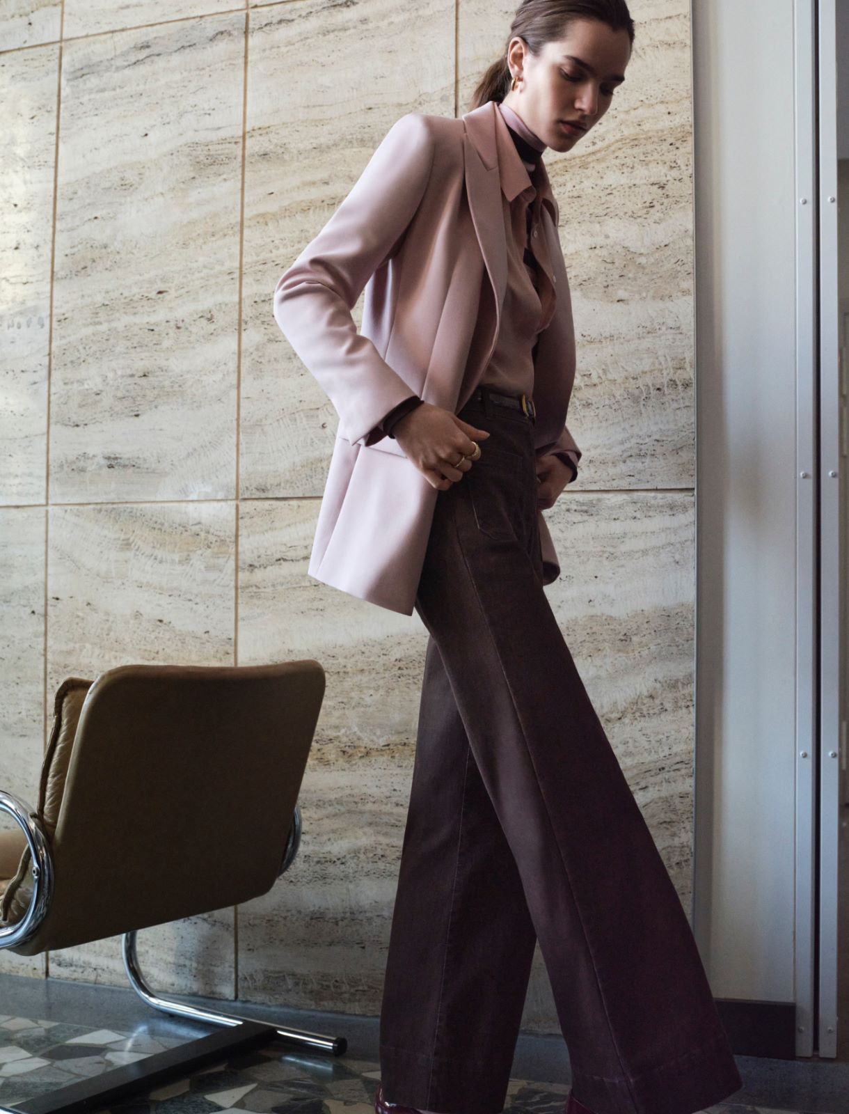 Pantalone slim flare - TESTA DI MORO - Emme - 6