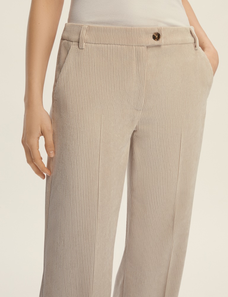 Pantalone dritto in velluto - Emme - 4