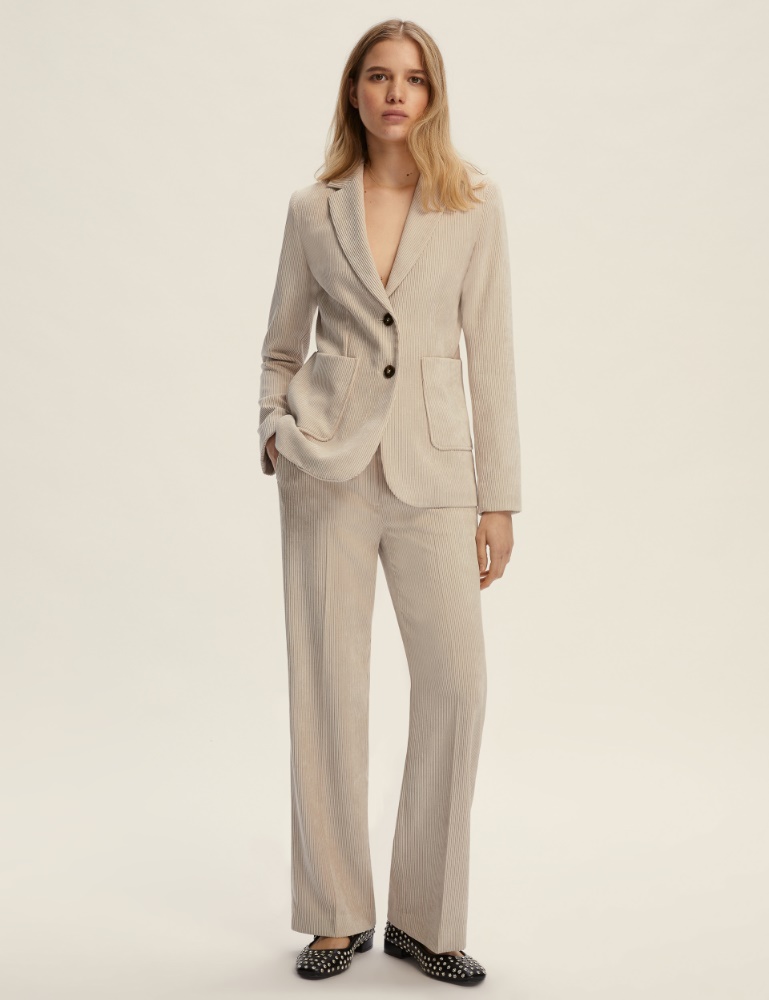 Pantalone dritto in velluto - Emme - 2