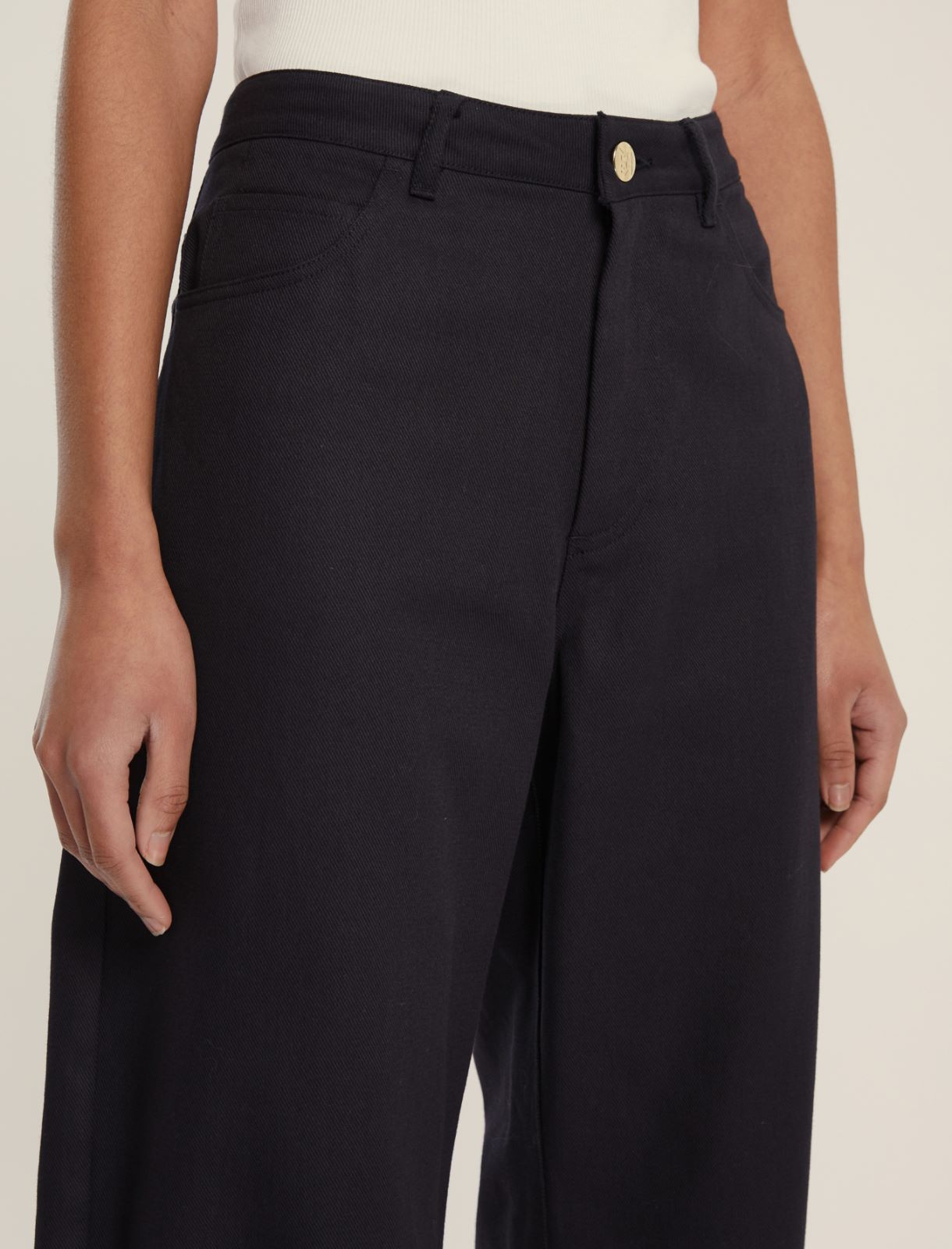 Pantalone 5 tasche barrel - NERO - Emme - 4