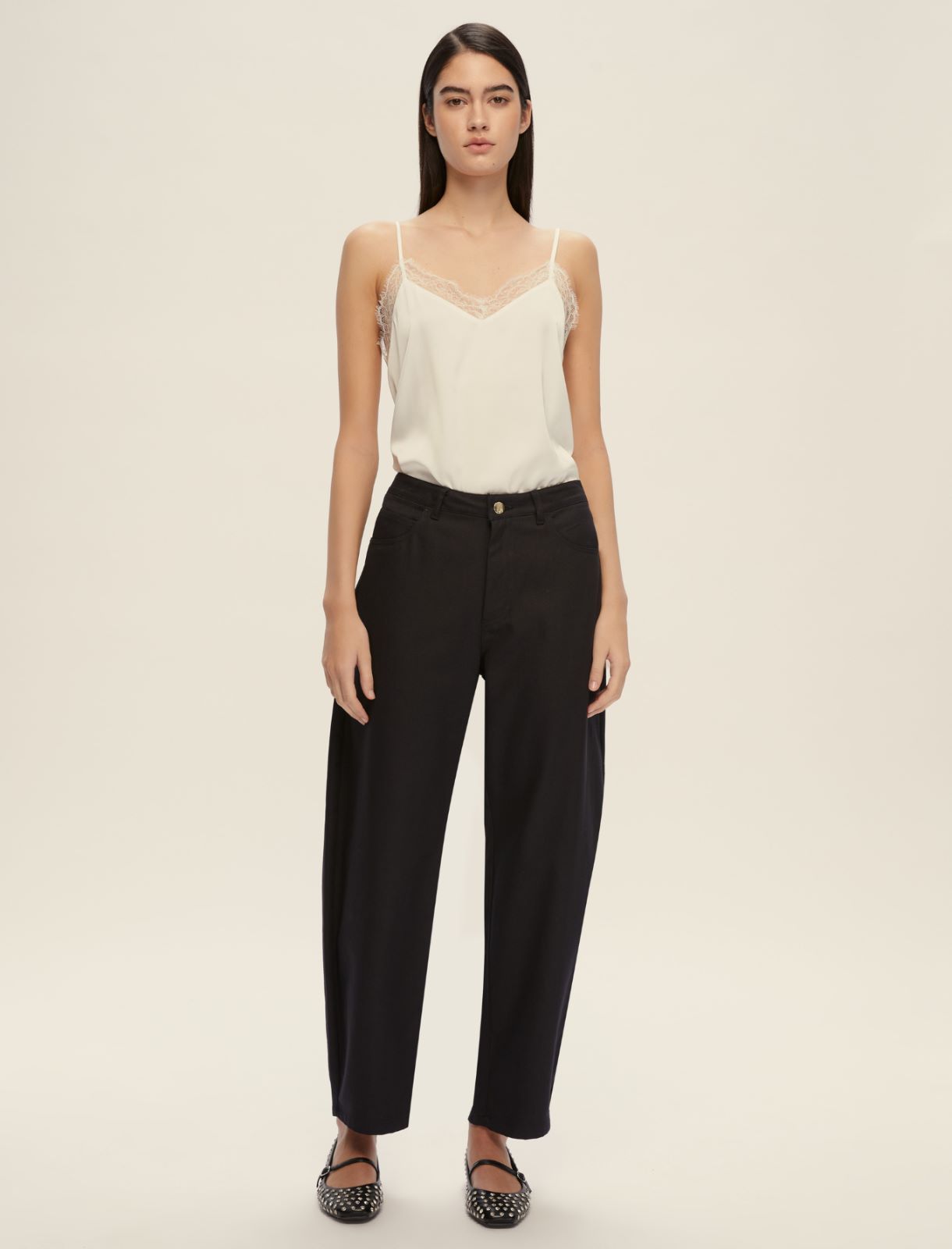 Pantalone 5 tasche barrel - NERO - Emme - 6