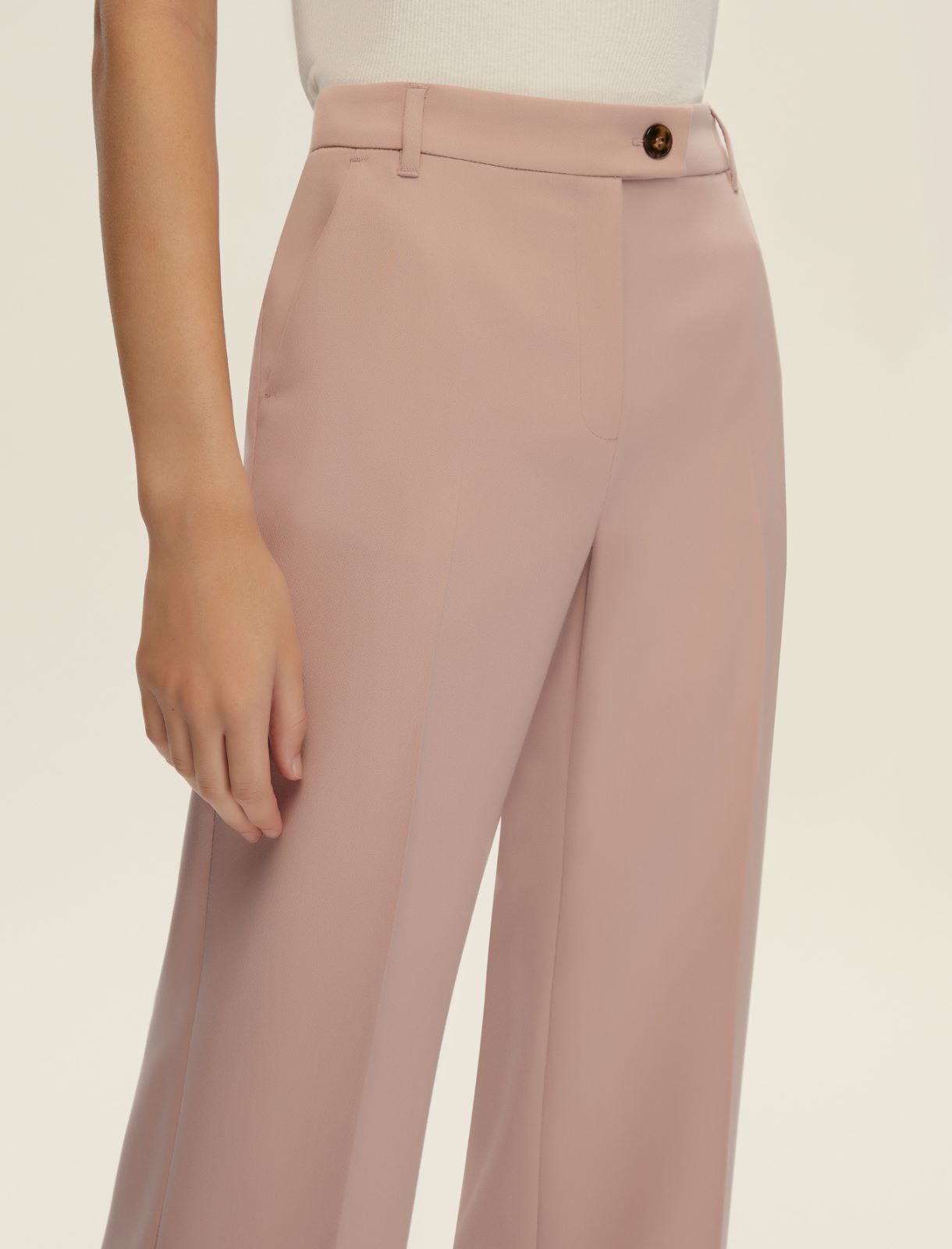Pantalón elástico de corte recto - ROSA - Emme - 4