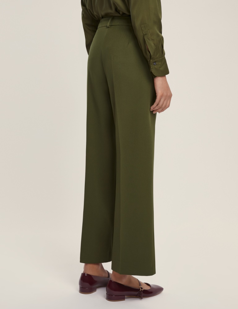Pantalone dritto in tessuto stretch - Emme - 3