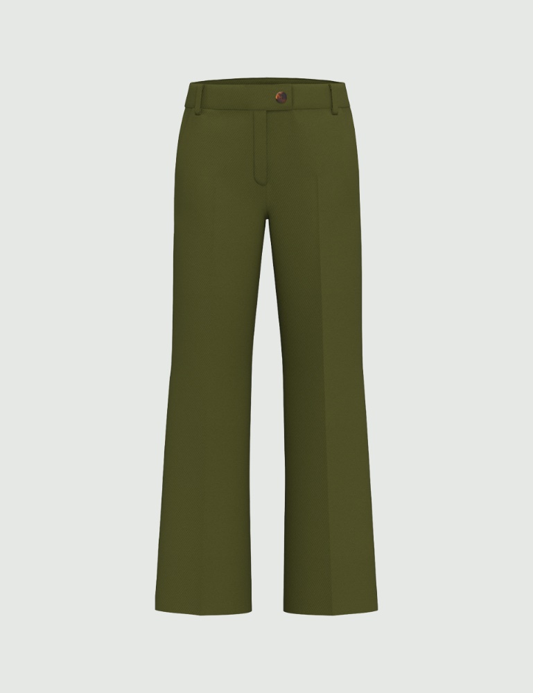 Pantalone dritto in tessuto stretch - Emme - 5