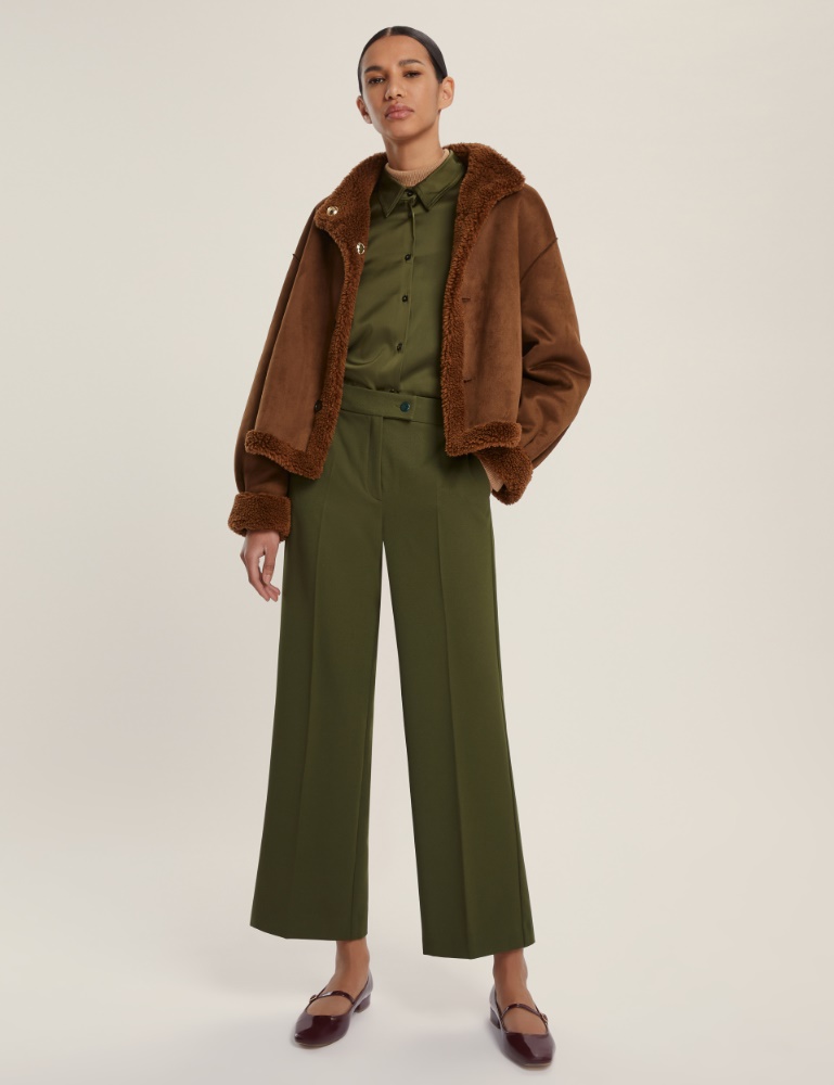 Pantalone dritto in tessuto stretch - Emme - 2