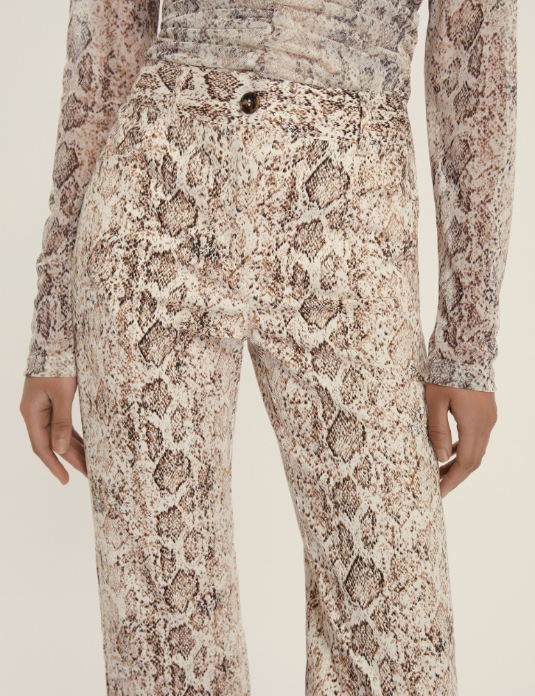 Pantalone dritto in gabardina stretch - Emme - 2