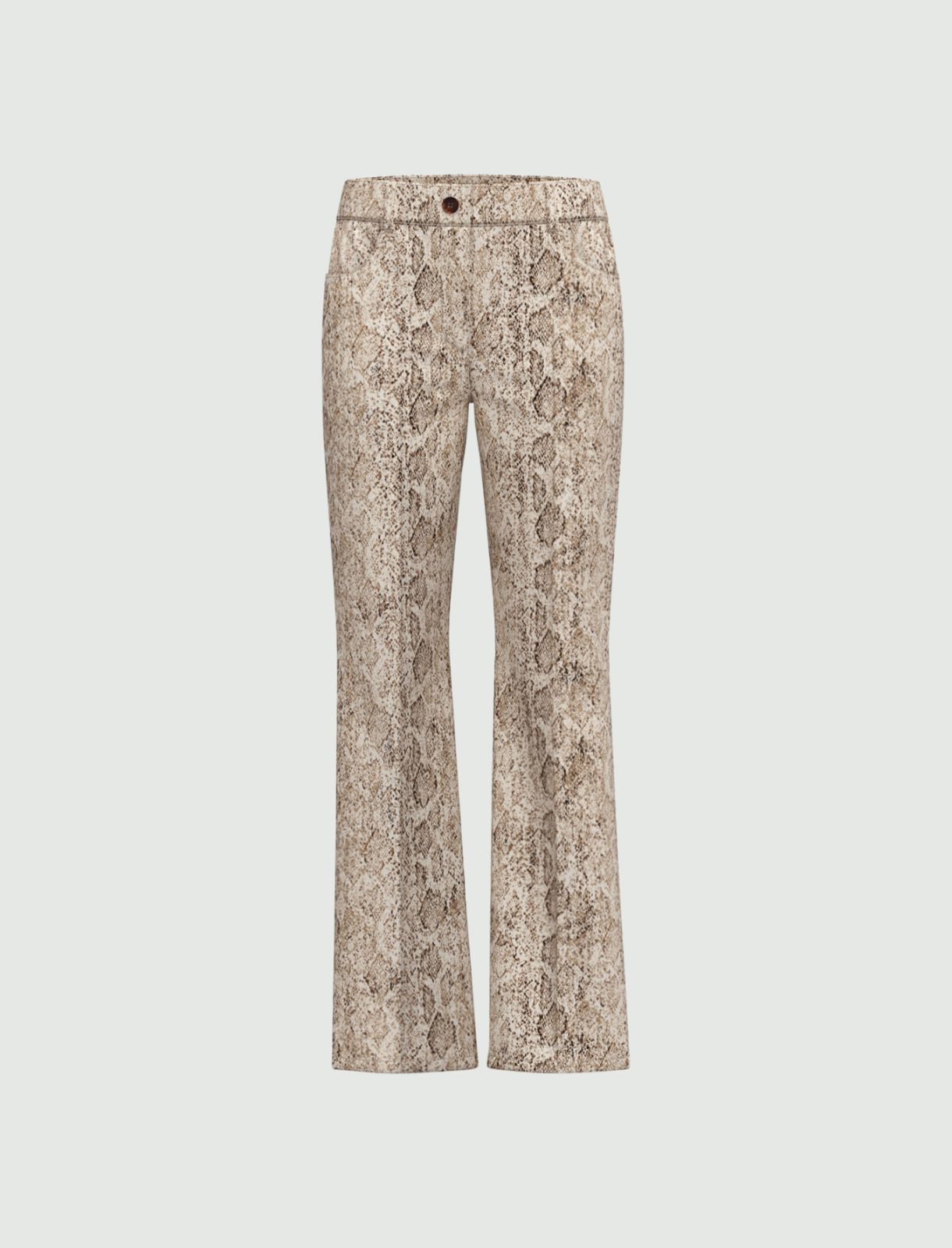 Pantalone dritto in gabardina stretch - CAMMELLO - Emme - 5