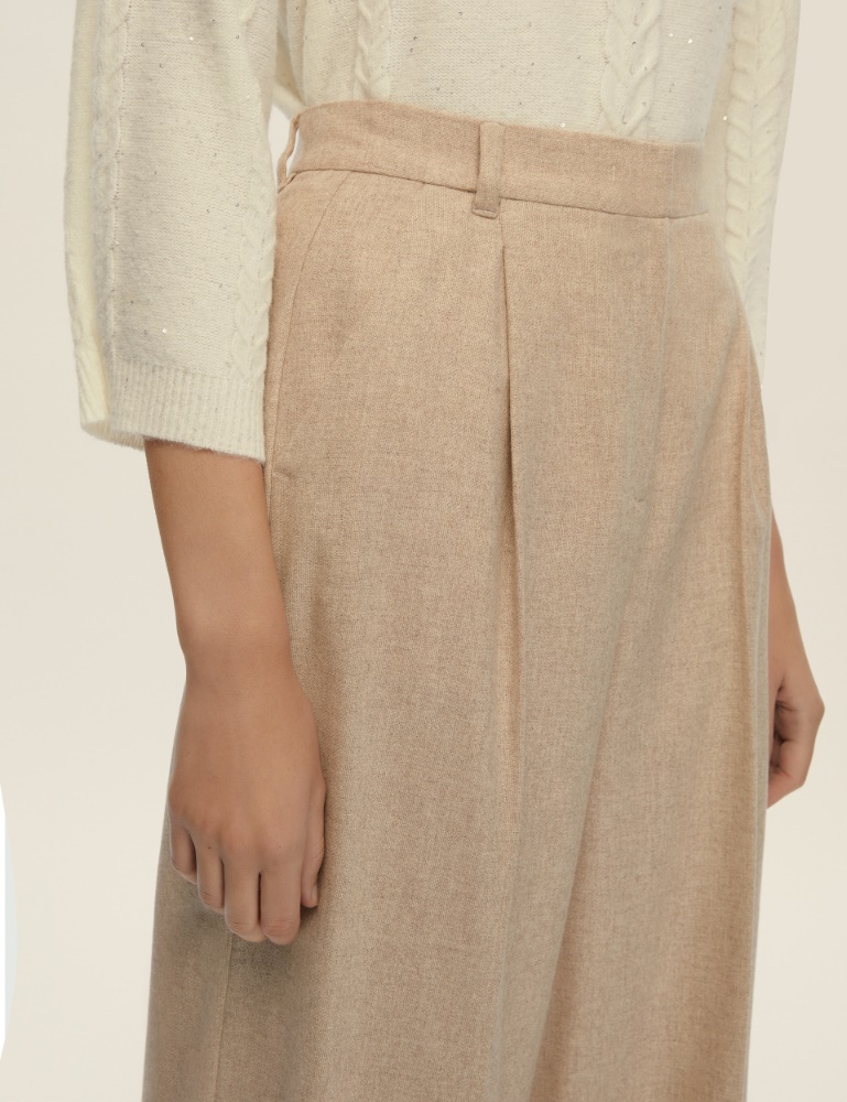 Pantalón de franela de pernera ancha - Emme - 4