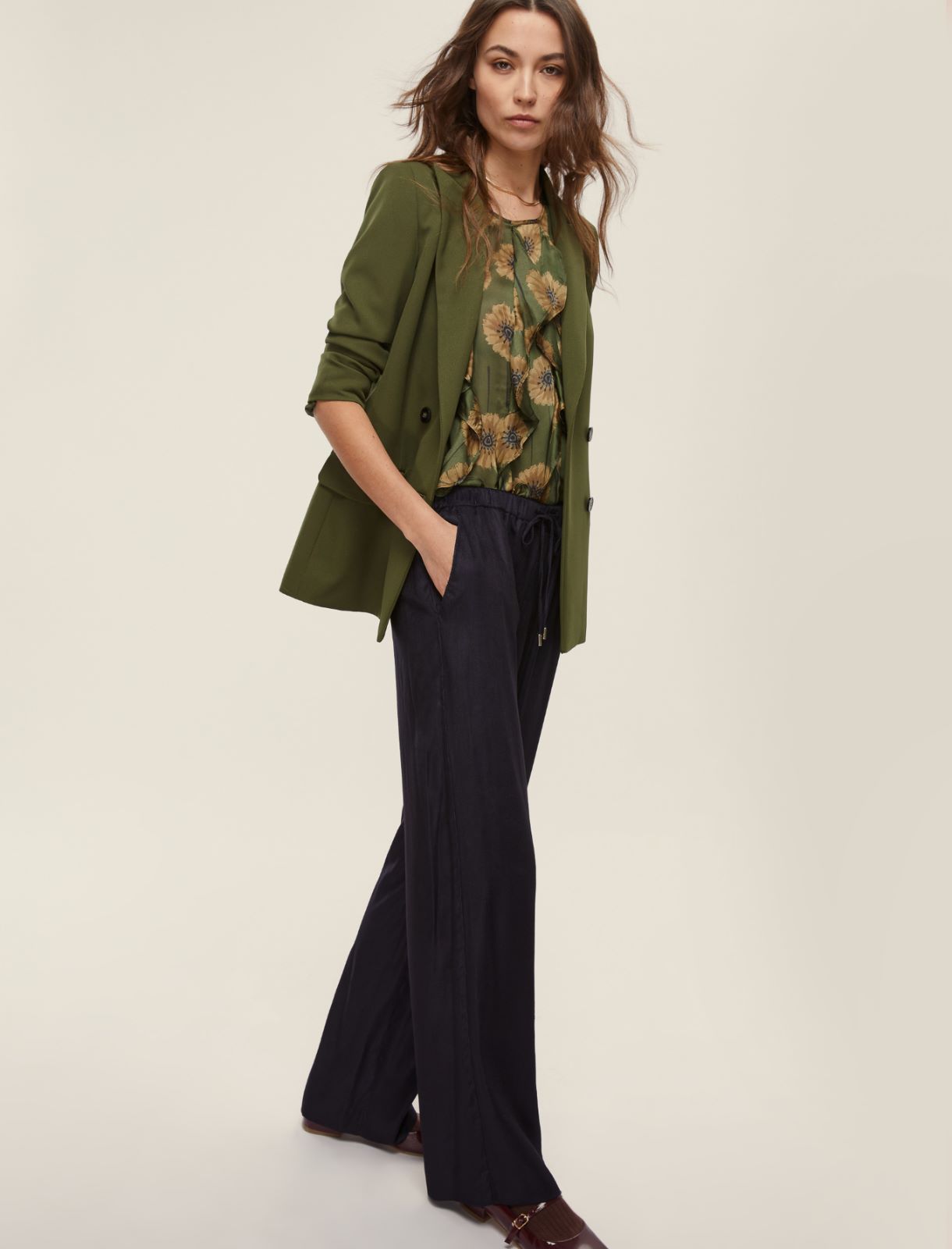 Pantalone in velluto a coste - BLU - Emme - 3
