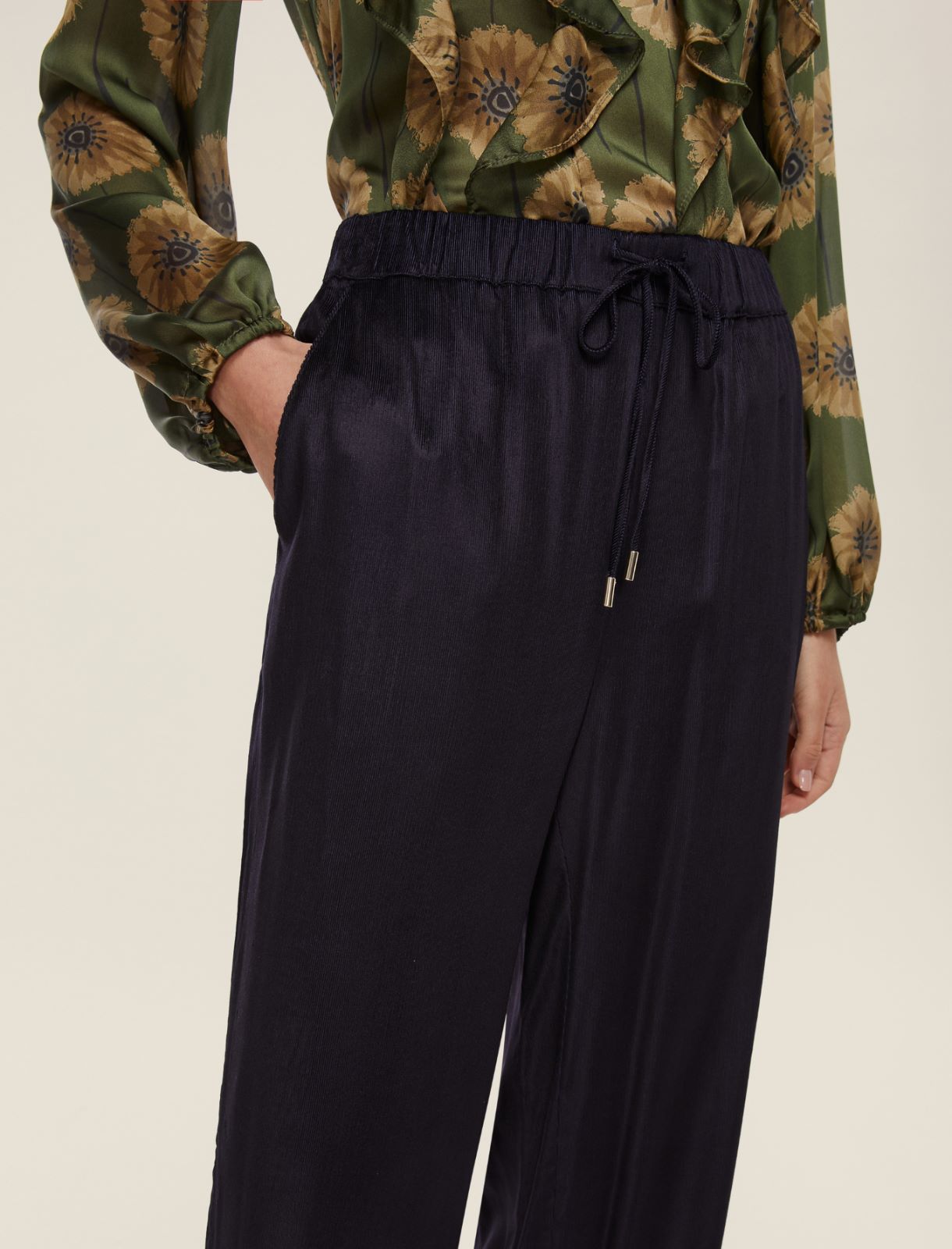 Pantalone in velluto a coste - BLU - Emme - 4