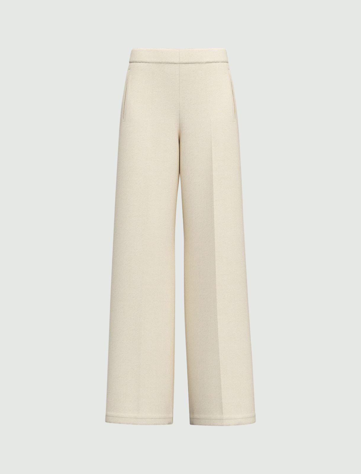Pantaloni in flanella stretch - BIANCO LANA - Emme - 5