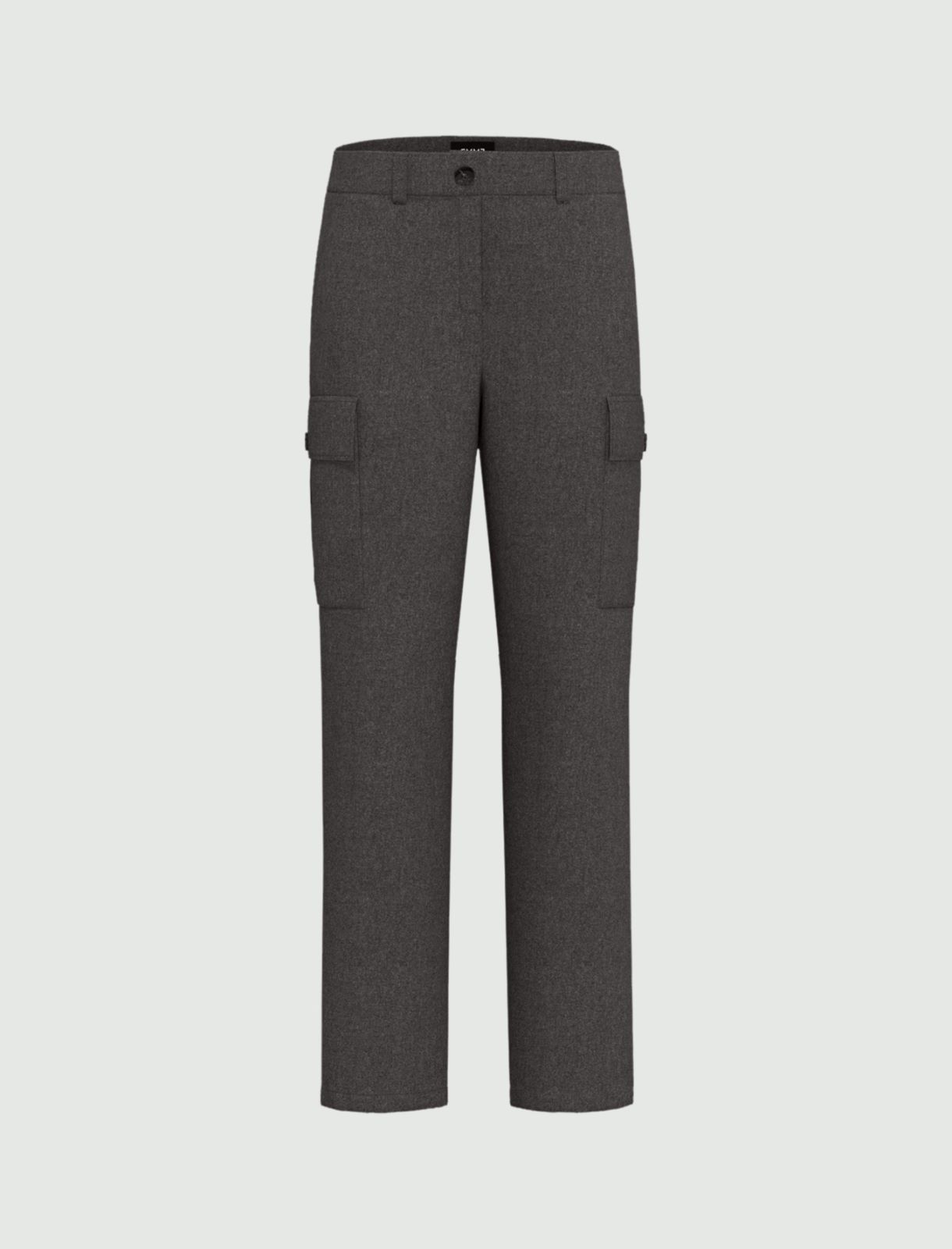 Pantalone con tasconi in flanella - GRIGIO SCURO - Emme - 5