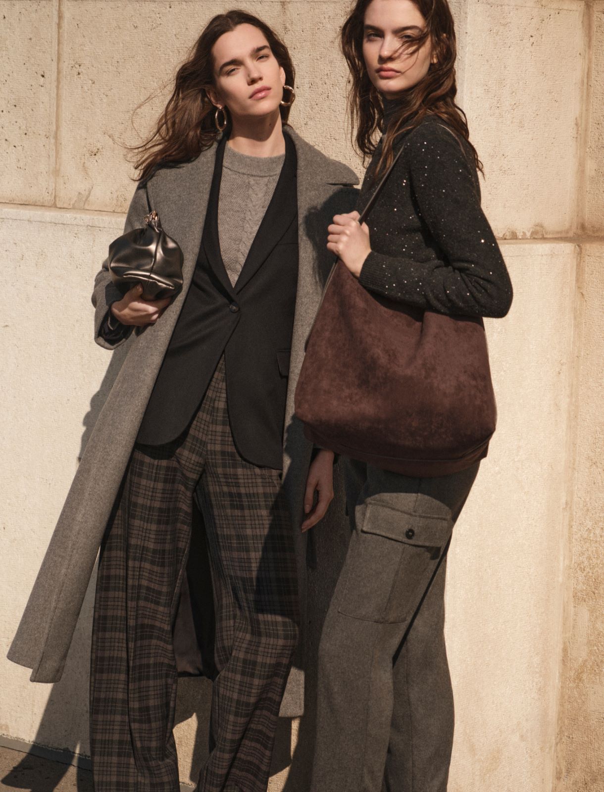 Pantalone con tasconi in flanella - GRIGIO SCURO - Emme - 6