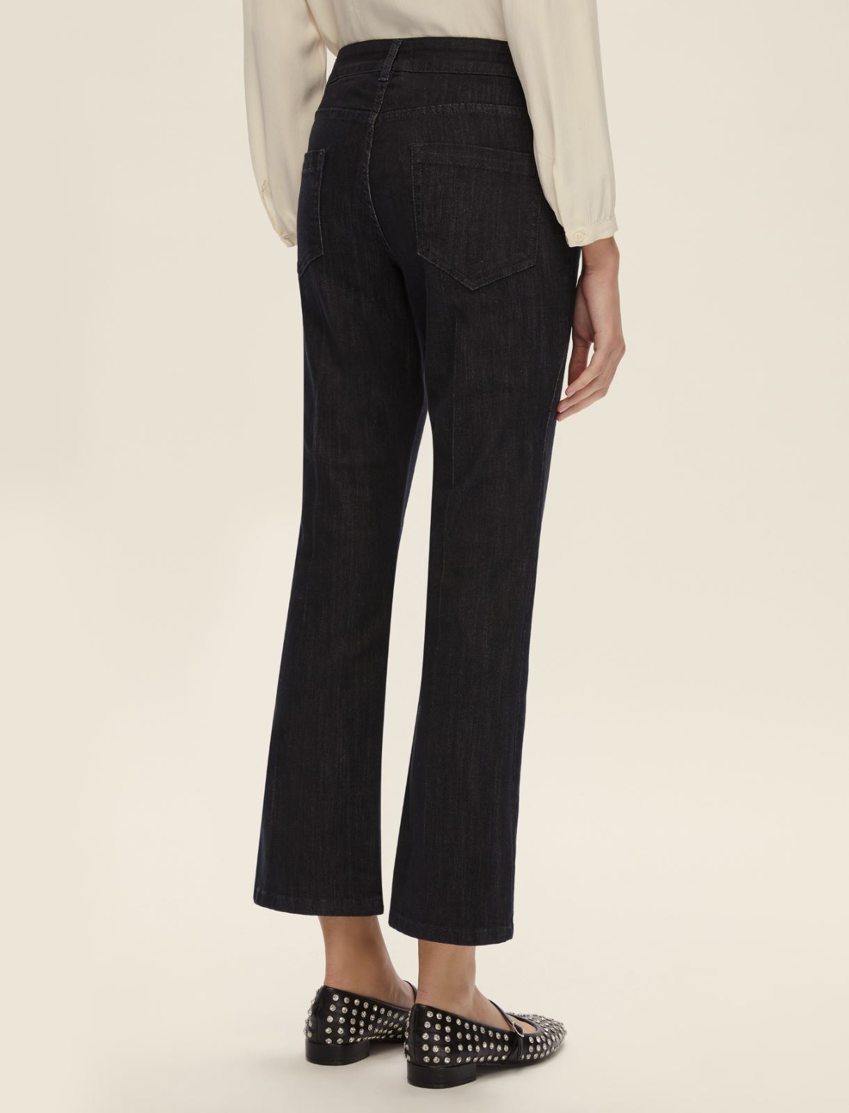 Flared twill trousers - MIDNIGHTBLUE - Emme - 2