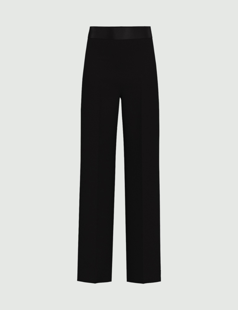 Pantalone stretch con dettaglio in raso - Emme - 5