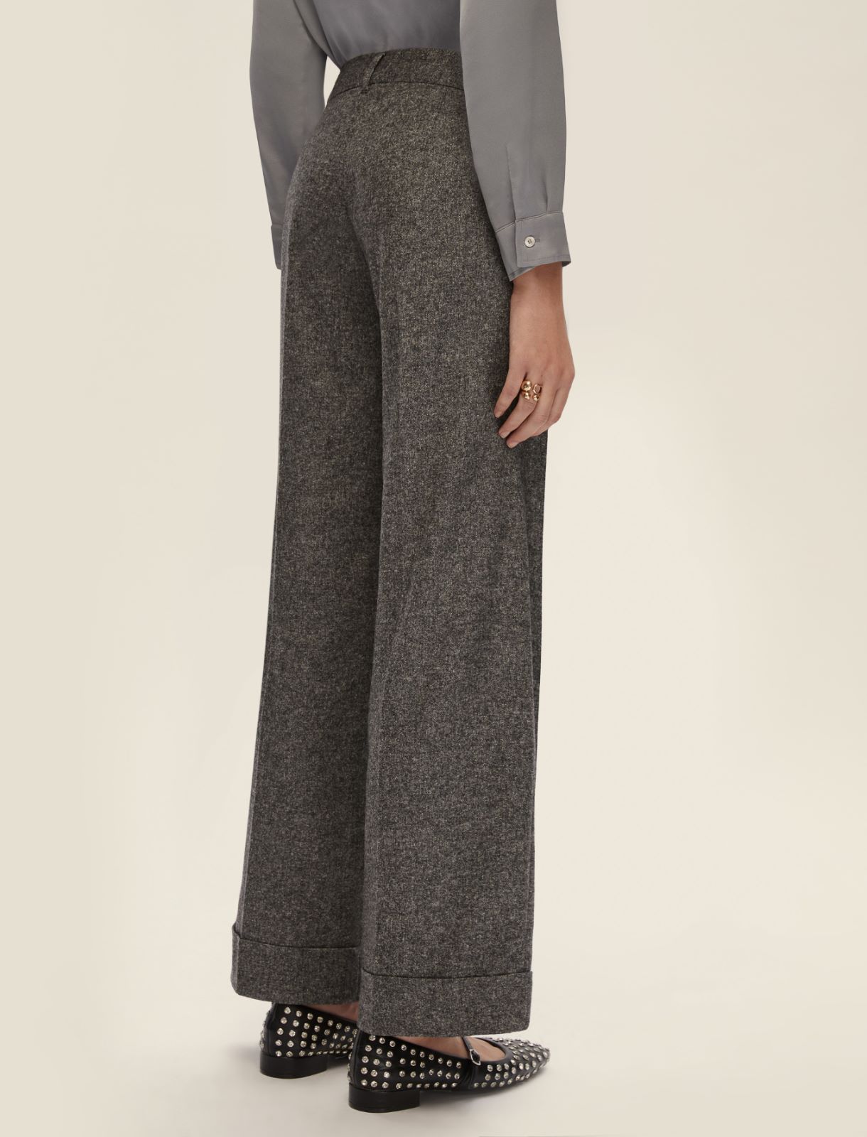 Flannel trousers - SLATE GREY - Emme - 2