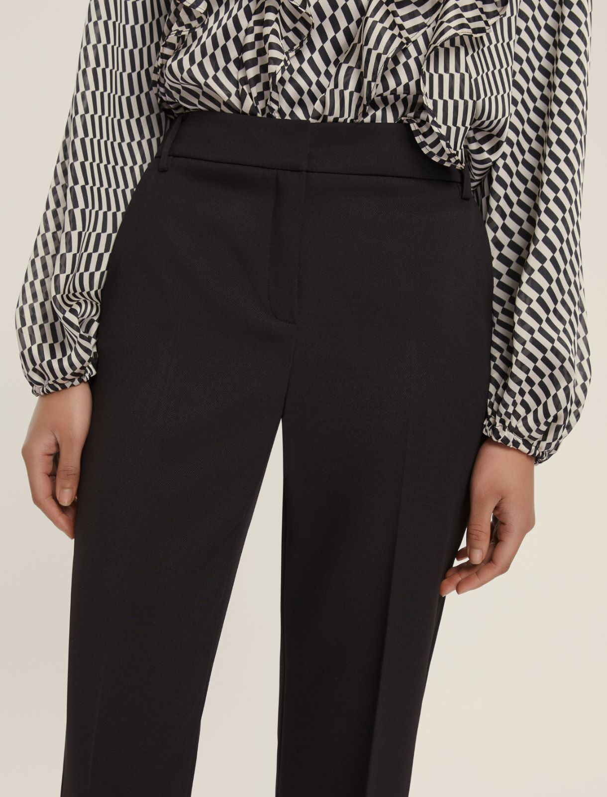 Pantalone slim flare - NERO - Emme - 4