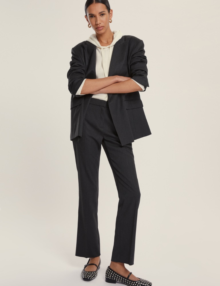 Pantalone dritto in flanella - Emme