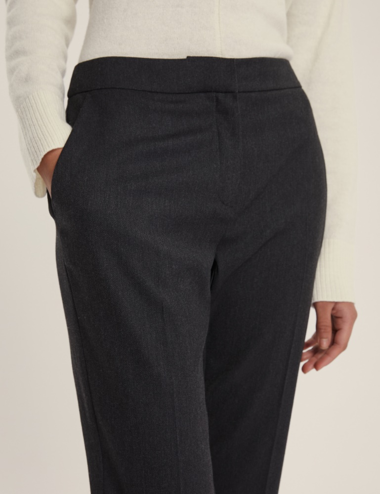 Pantalone dritto in flanella - Emme - 4