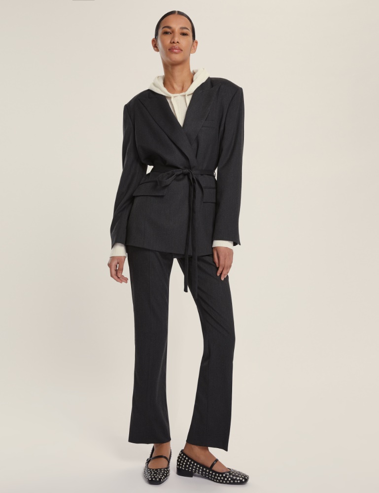 Pantalone dritto in flanella - Emme - 2