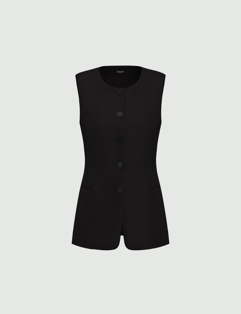 Stretch satin gilet - Emme - 5