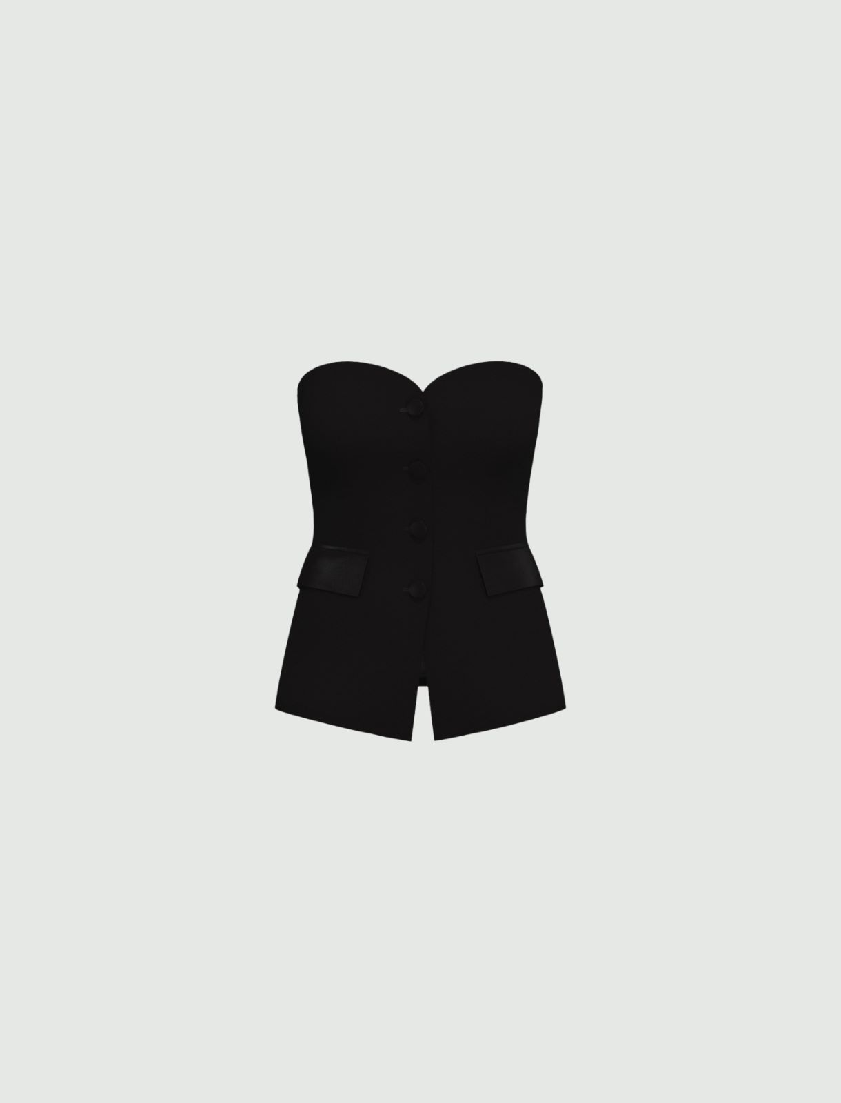 Top bustier stretch - NERO - Emme - 5