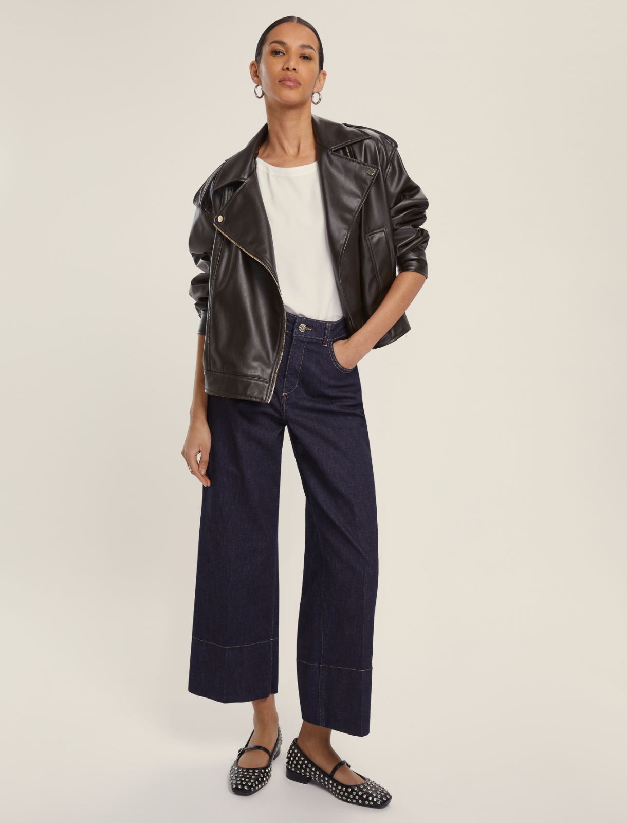 Straight-fit stretch jeans - MIDNIGHTBLUE - Emme - 3