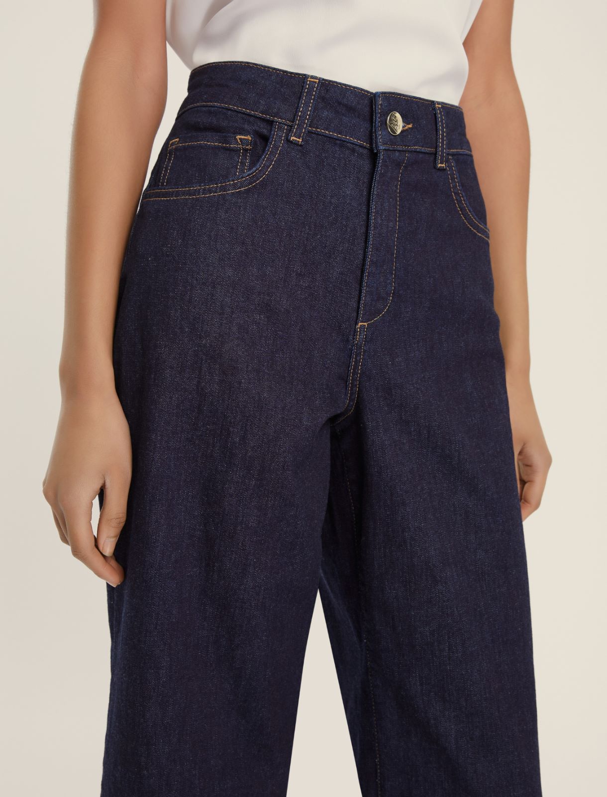 Straight-fit stretch jeans - MIDNIGHTBLUE - Emme - 4