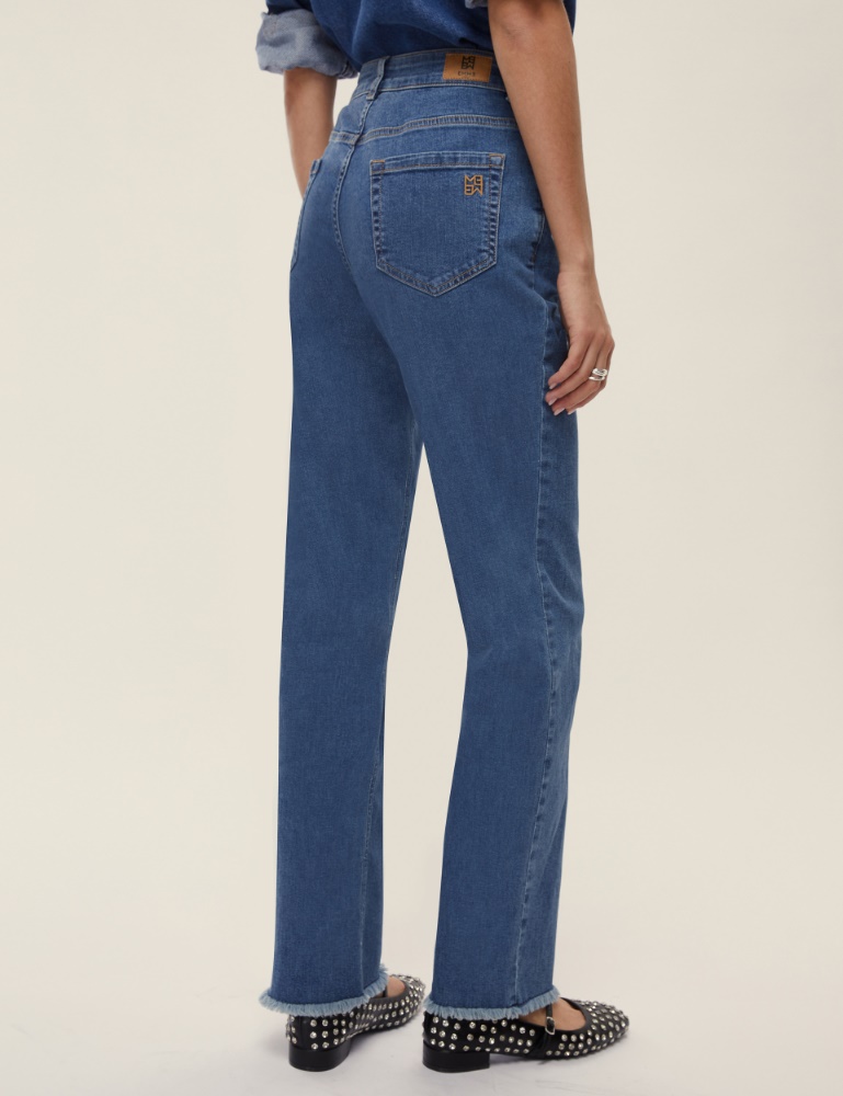 Vaqueros rectos de denim elástico - Emme - 4