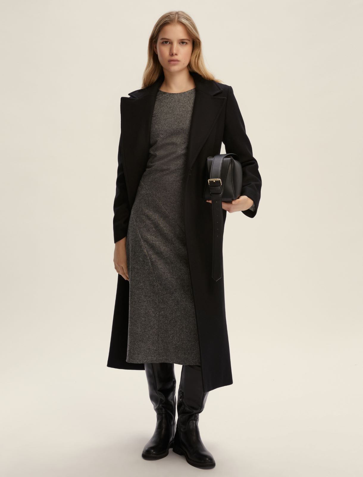 Flannel dress - SLATE GREY - Emme